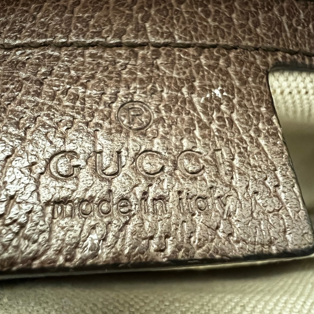 Gucci GG Supreme Web Canvas Belt Bag in Beige with Green & Red Stripe - Picture 7 of 13